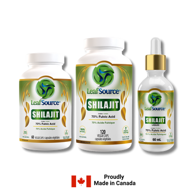 SHILAJIT Capsules Fulvic Acids Humic Acids LeafSource® (formally humic-fulvic complex)