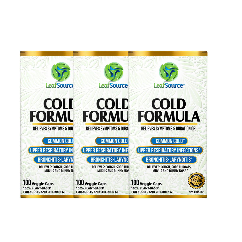 
                  
                    Cold Formula 100 veggie capsules - Proven Relief for Cold Season - LeafSource® Canada
                  
                