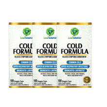 Load image into Gallery viewer, Cold Formula 100 veggie capsules - Proven Relief for Cold Season - LeafSource® Canada