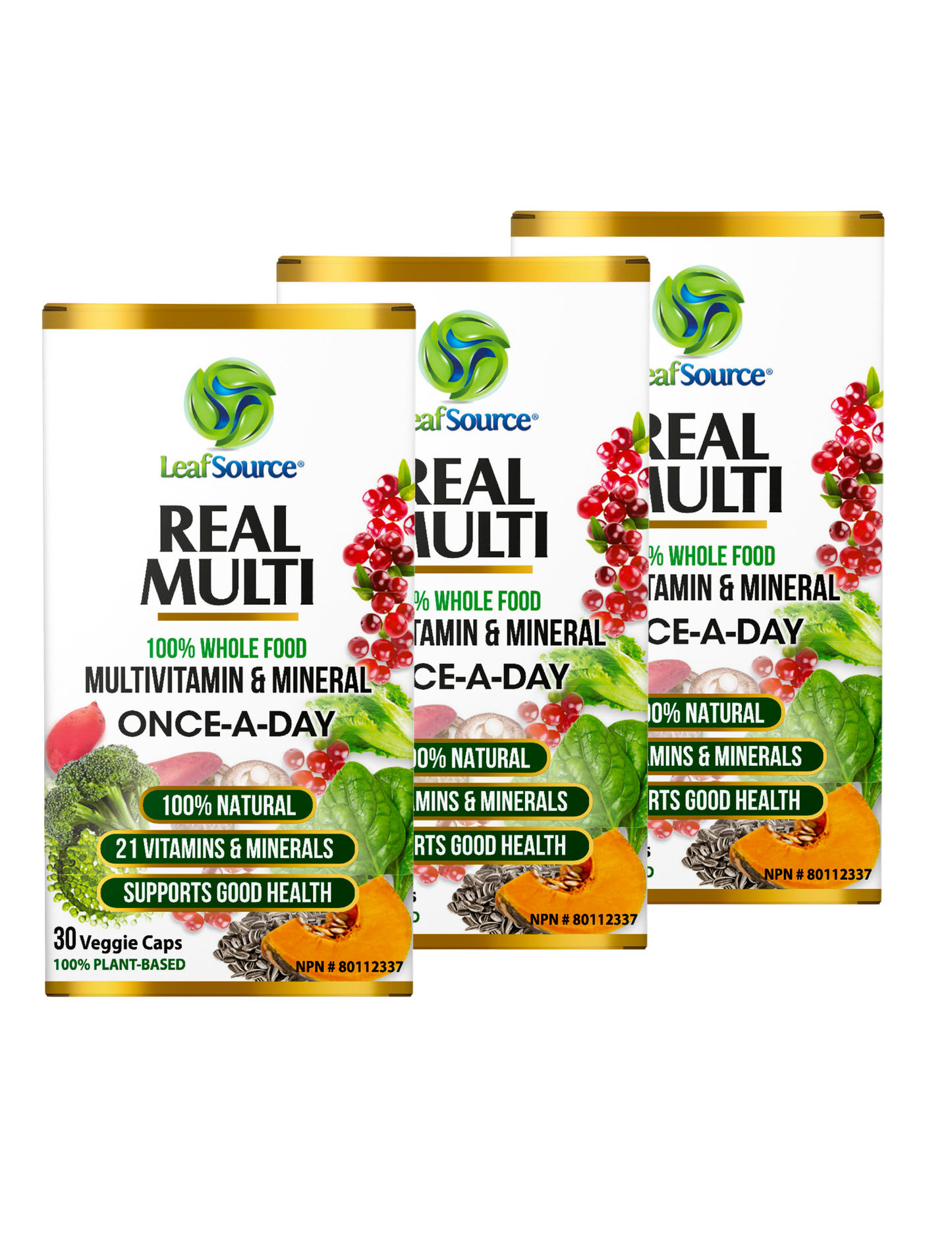 
                  
                    LeafSource ® Real Multi 30 Vegetarian Capsules - One A Day Multivitamin made from 100% Whole Foods Fruits & Veggies - LeafSource® Canada
                  
                