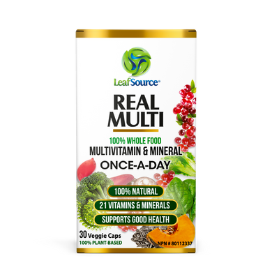 LeafSource ® Real Multi 30 Vegetarian Capsules - One A Day Multivitamin made from 100% Whole Foods Fruits & Veggies - LeafSource® Canada