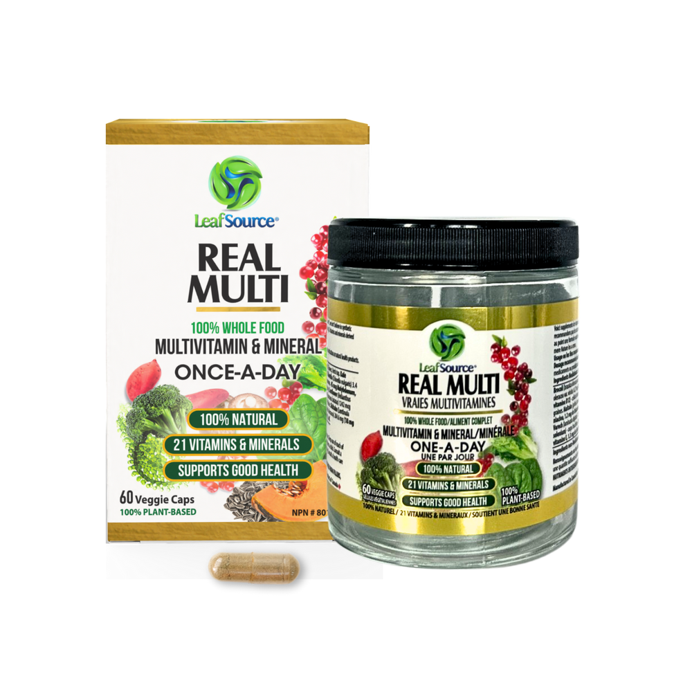 LeafSource ® Real Multi 60 VCaps - One A Day Multivitamin