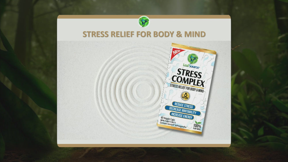 
                  
                    Load and play video in Gallery viewer, Stress Complex - Relieves Stress Symptoms 60 Capsules LeafSource®
                  
                