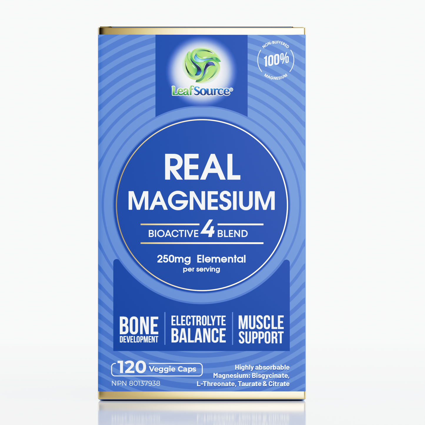 
                  
                    Real Magnesium Bio active4 Blend Non-Buffered Magnesiums 120vcap
                  
                