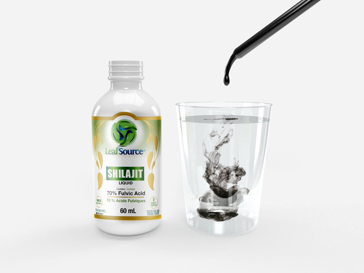 
                  
                    Shilajit Liquid 60ml with 70% Fulvic Acid and 30% Humic Acid LeafSource®
                  
                