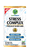 Load image into Gallery viewer, Stress Complex 60 vcap with Ashwagandha - LeafSource - LeafSource® Canada